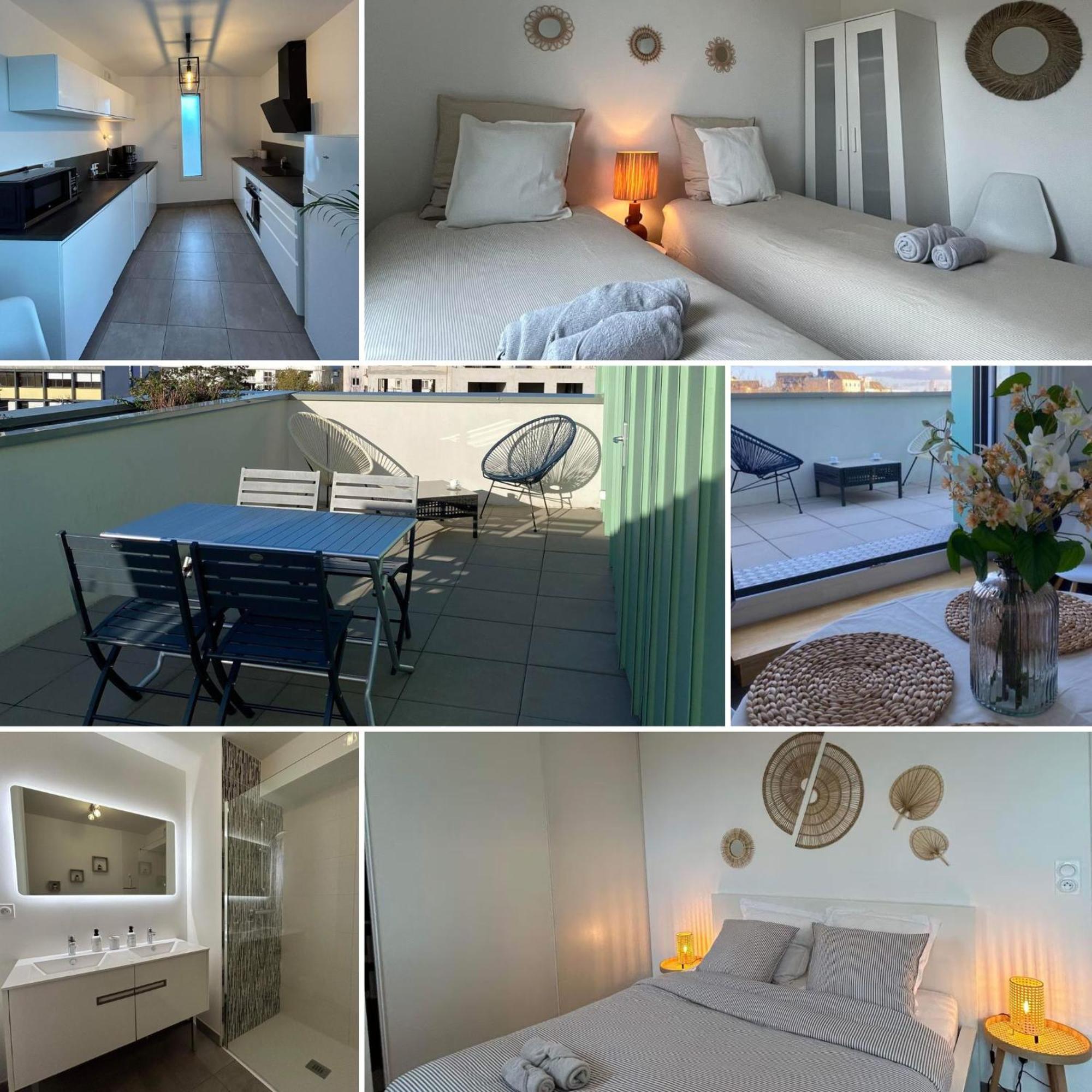 Ferienwohnung Les Terrasses De Saint Martin Rennes Exterior foto